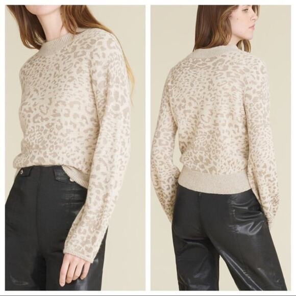 VERONICA BEARD Tilda Animal Print Pullover Sweater Size MED - Picture 1 of 6